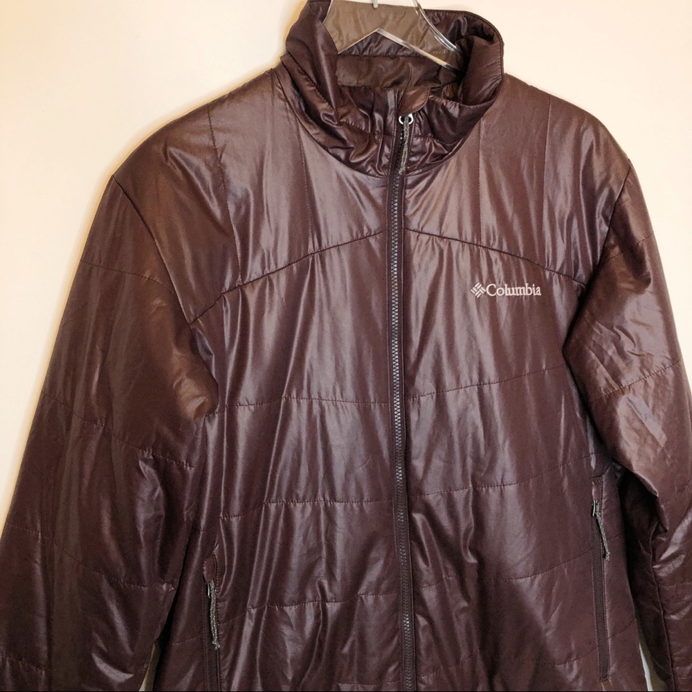 Columbia Burgundy Zip Up Jacket - Picture 4 of 12